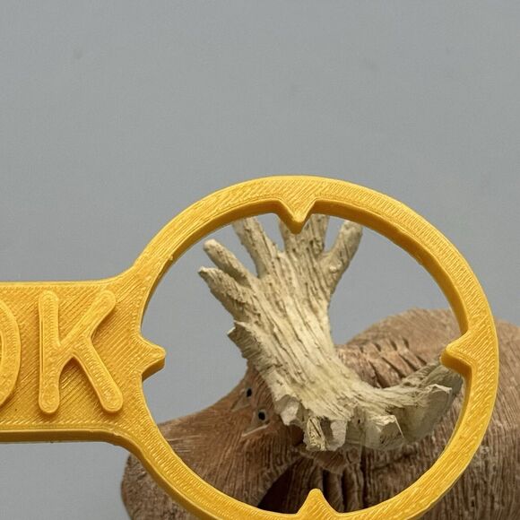 Vtg Artesania Rinconada Moose Figurine Uruguay Retired Wildlife 4" READ As is - Picture 6 of 15